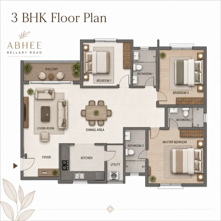 Abhee Bellary Road 3bhk Abhee Bellary Road 3bhk