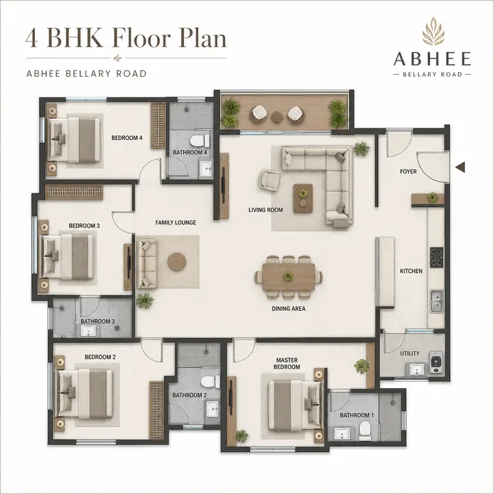 Abhee Bellary Road 4bhk Abhee Bellary Road 4bhk